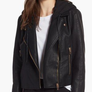 NEW BLANKNYC Jacket with Removable Hood - Meant to Be Moto Jacket